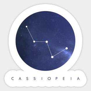 Cassiopeia Constellation Sticker